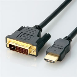 エレコム CAC-HTD15BK/RS HDMI-DVIケーブル 1.5m