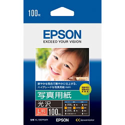 EPSON KL100PSKR 写真用紙<光沢> L判