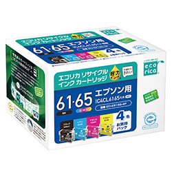 エコリカ ECI-E61654P/BOX リサイクルインク 4色パック