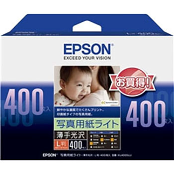 EPSON KL400SLU 写真用紙ライト<薄手光沢> L判
