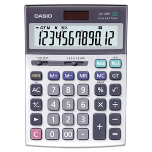 CASIO DS-12WT-N 本格実務電卓 12桁