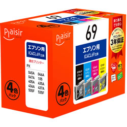 Plaisir PLE-E694P インクカートリッジ 4色パック 汎用品