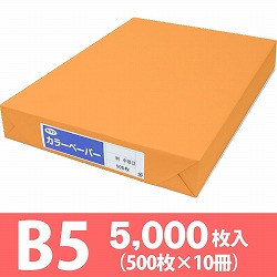 サクラカラーペーパー B5判 中厚口 オレンジ色