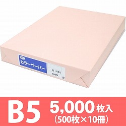 サクラカラーペーパー B5判 中厚口 さくら色