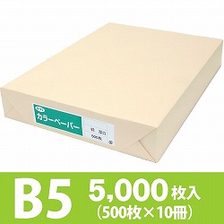 サクラカラーペーパー B5判 厚口 アイボリー色