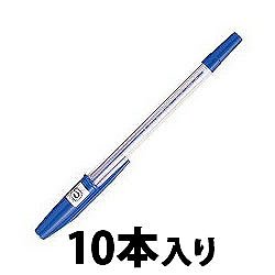 三菱鉛筆 SAR10P.33 油性リサイクルボールペン 0.7mm 青 業務用パック