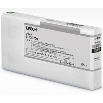 EPSON SC12GY20 SureColor用 インクカートリッジ グレー 純正