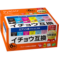 Plaisir PLE-EITH-6P インク 6色パック （染料） 汎用品