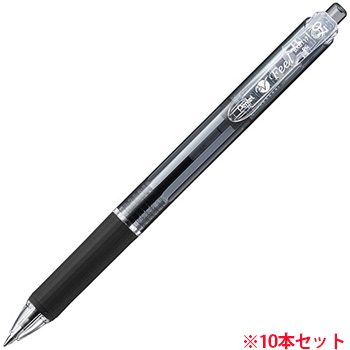 ペンテル BXB-117A 油性ボールペン ビクーニャ フィール 0.7mm 10本セット 黒