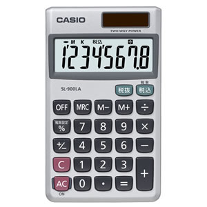 CASIO SL-900LA-N 電卓 8桁 手帳サイズ