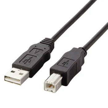 ELECOM USB2-ECO15TNS 簡易包装USBケーブル (A)オス-(B)オス ブラック 1.5m 1本