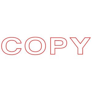TMSP-CP スタンパー 「COPY」 赤 汎用品