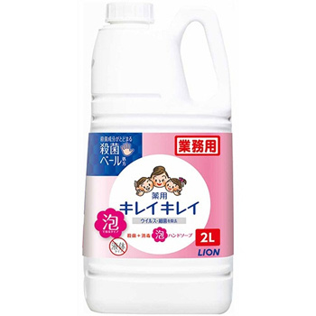 LION BPGHA2*K キレイキレイ 薬用 泡ハンドソープ シトラスフルーティの香り　業務用 2L