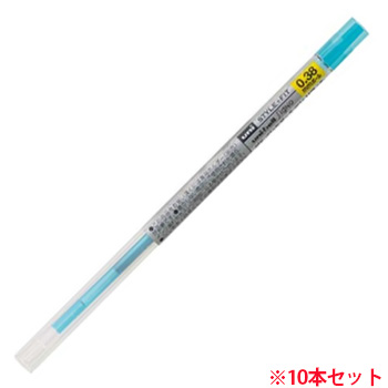 三菱鉛筆 UMR10938.48 スタイルフィット ゲルインクボールペン リフィル 0.38mm スカイブルー 10本セット