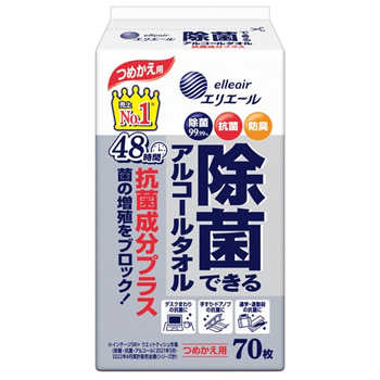 大王製紙 エリエール 抗菌成分プラス つめかえ用 70枚入