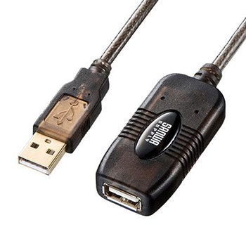 サンワサプライ KB-USB-R205N 5m延長USBアクティブリピーターケーブル