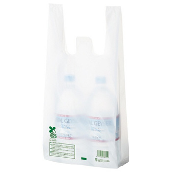 TSHK-MWB05 バイオマス配合レジ袋 乳白 20号 1000枚セット 汎用品
