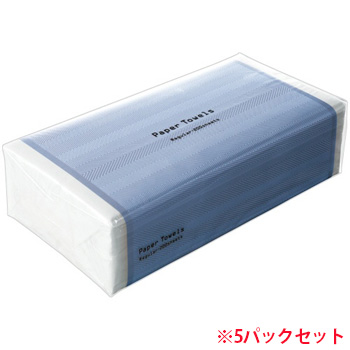 TS2072 ペーパータオル ハードタイプ レギュラー 5パックセット 汎用品