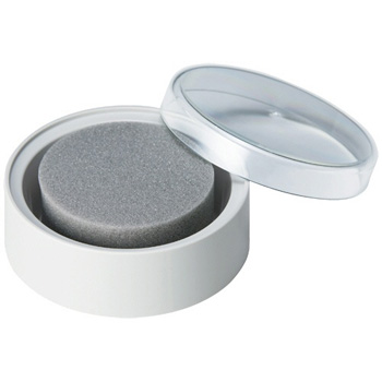 シヤチハタ MSK-1EC 抗菌剤入り事務用スポンジ 丸型 (蓋付)