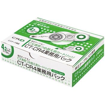 トンボ鉛筆 CT-CR4BLK10P 修正テープ モノCX用カートリッジCR4 紙箱入り