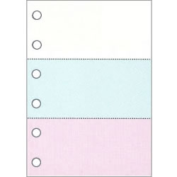 KN3602 レーザープリンタ用紙 A4 カラー3面2色 6穴 汎用品