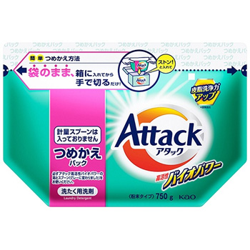 花王 452429 アタック 高活性バイオパワー つめかえ用 750g