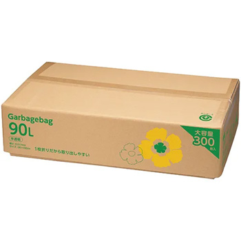 VTG-90N ゴミ袋エコノミー 大容量タイプ 半透明 90L 汎用品