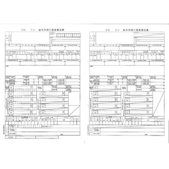 単票源泉徴収票 給与支払報告書ナシ 汎用品 令和7年度版（OBC対応）