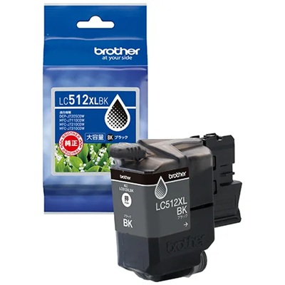 BROTHER LC512XLBK インクカートリッジ ブラック 大容量 純正