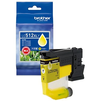 BROTHER LC512XLY インクカートリッジ イエロー 大容量 純正