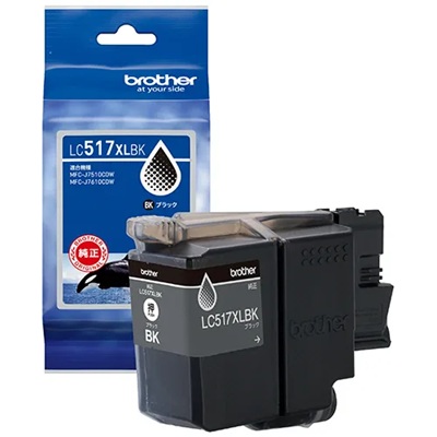 BROTHER LC517XLBK インクカートリッジ ブラック 大容量 純正