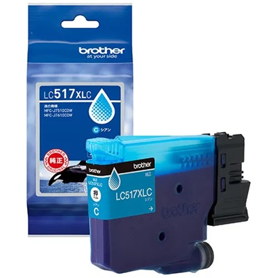BROTHER LC517XLC インクカートリッジ シアン 大容量 純正