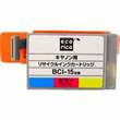 BCI-15CLR �ߴ� �ꥵ�����륤�󥯥����ȥ�å� �����ꥫ ���顼 2�ܥѥå�x3��ECI-C15C��