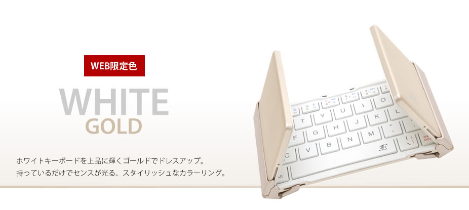ホワイト×ゴールドカラー