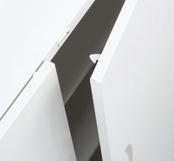 開き戸ラッチ機構
