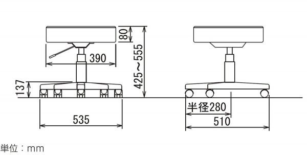 RZR-112の寸法図