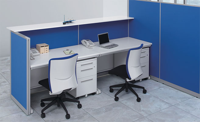 LPX-1107-BU 高さ1100 幅700 ブルーの通販｜法人オフィス家具のオフィネット 生興 パーテーションLPX 特価豊富な