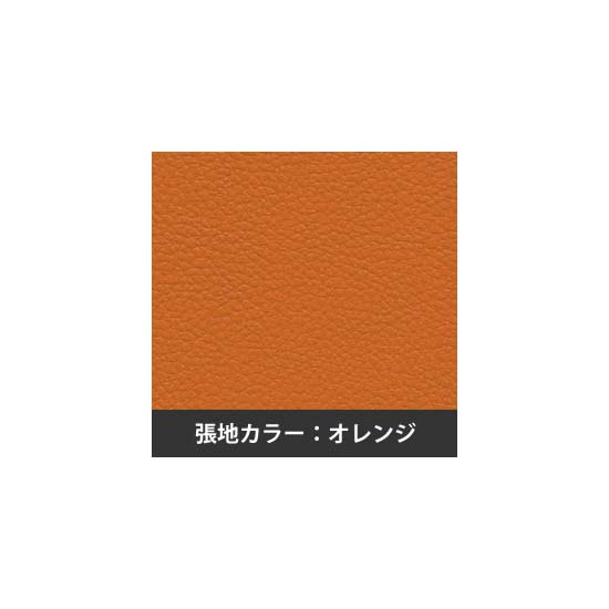 オレンジ　PVCレザー