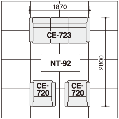 MAN-3M-W79LNB61 ソファー 木部ウェンジブラウン 張地本革 ブラックの通販|法人オフィス家具のオフィネット コクヨ アナベル2 新品特価