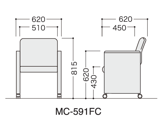 MC-591FC 寸法図