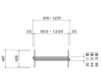 FLP-1621BU 2連 高さ1630 総開口2168 ブルーの通販|法人オフィス家具のオフィネット 生興 フォールディングパネルFLP 低価大特価