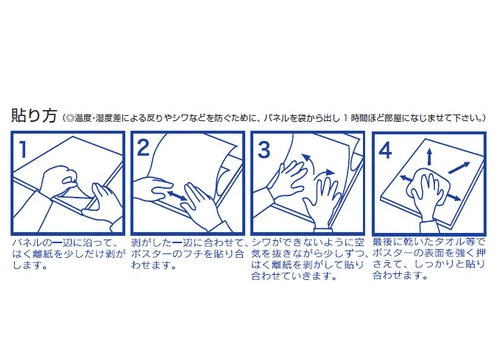 ハレパネシリーズの貼り方