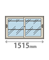 上置き・幅1515・ガラス引戸