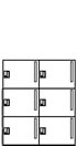 パーソナルロッカー（縦型ポスト）2列3段