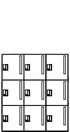 パーソナルロッカー（縦型ポスト）3列3段