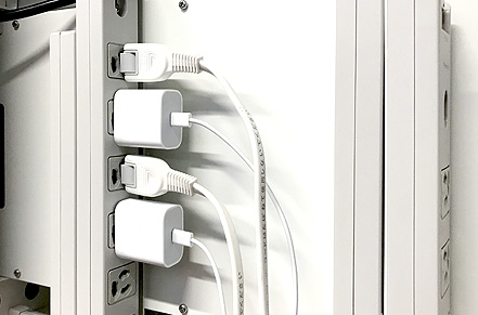 電源タップ付属