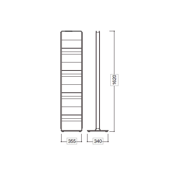 ロディア マガジン・パンフレットスタンド 幅340mm ブラック ロディア マガジン・パンフレットスタンド 幅340mm ブラック