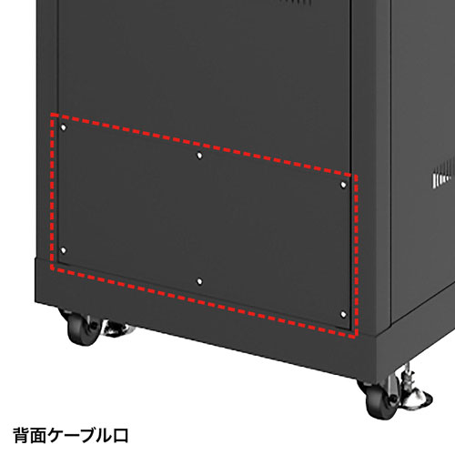 背面ケーブル口