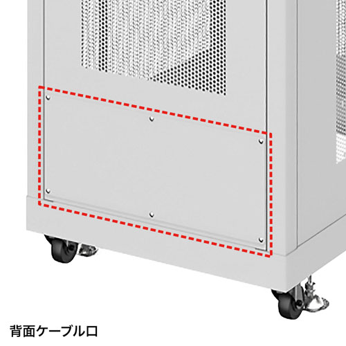 背面ケーブル口