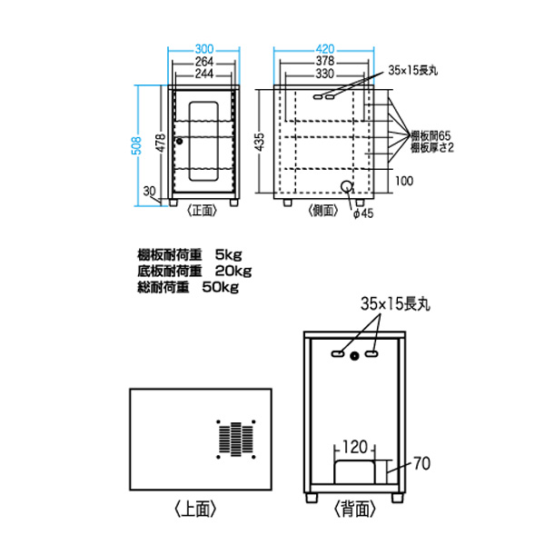 CP-KBOX1 サンワサプライ NAS HDD ネットワーク機器収納ボックスの通販